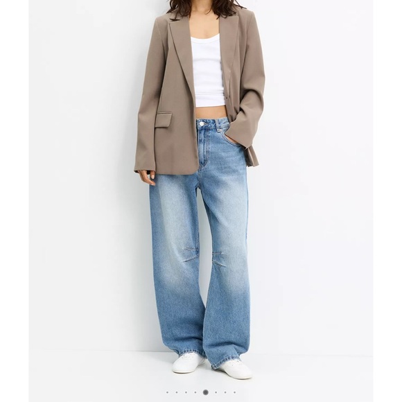 Pull&Bear Jackets & Blazers - Pull&Bear Beige Blazer